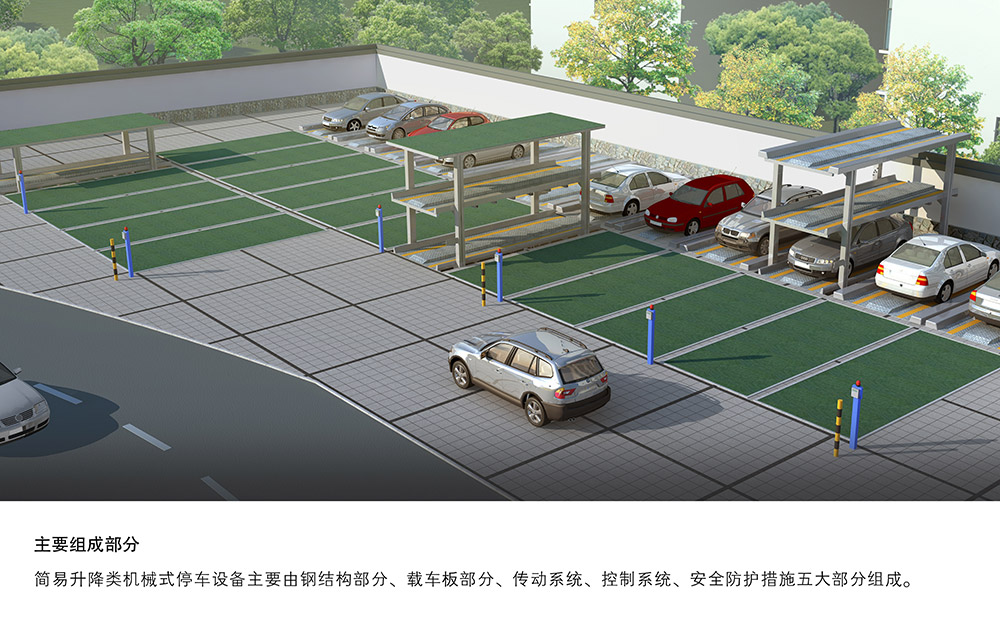 重慶PJS2D1正一負一地坑簡易升降立體車庫主要組成部分.jpg