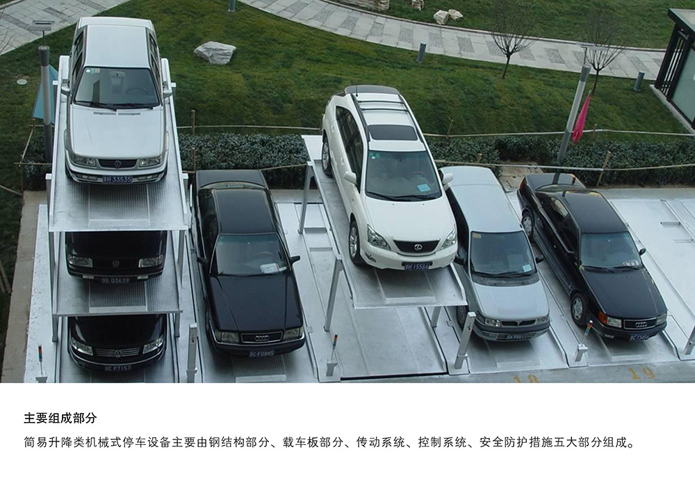 重慶PJS4D3四層地坑簡易升降立體車庫主要組成部分.jpg
