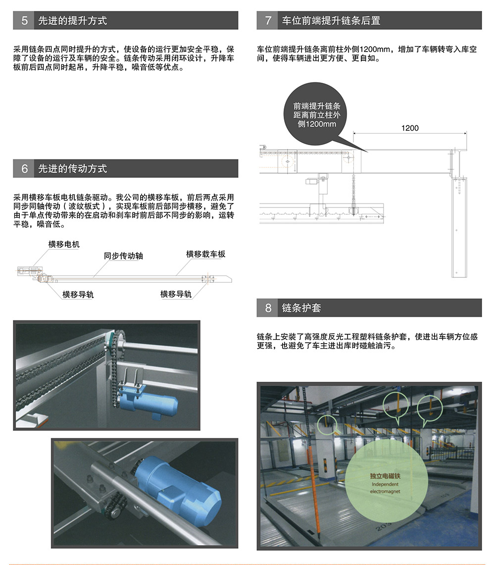 重慶PSH9九層升降橫移立體車庫提升方式鏈條保護.jpg